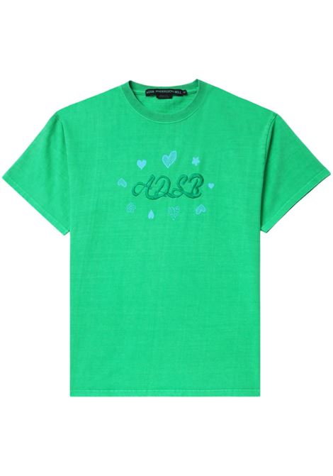 T-shirt con logo in verde - uomo ANDERSSON BELL | ATB1083UGRN